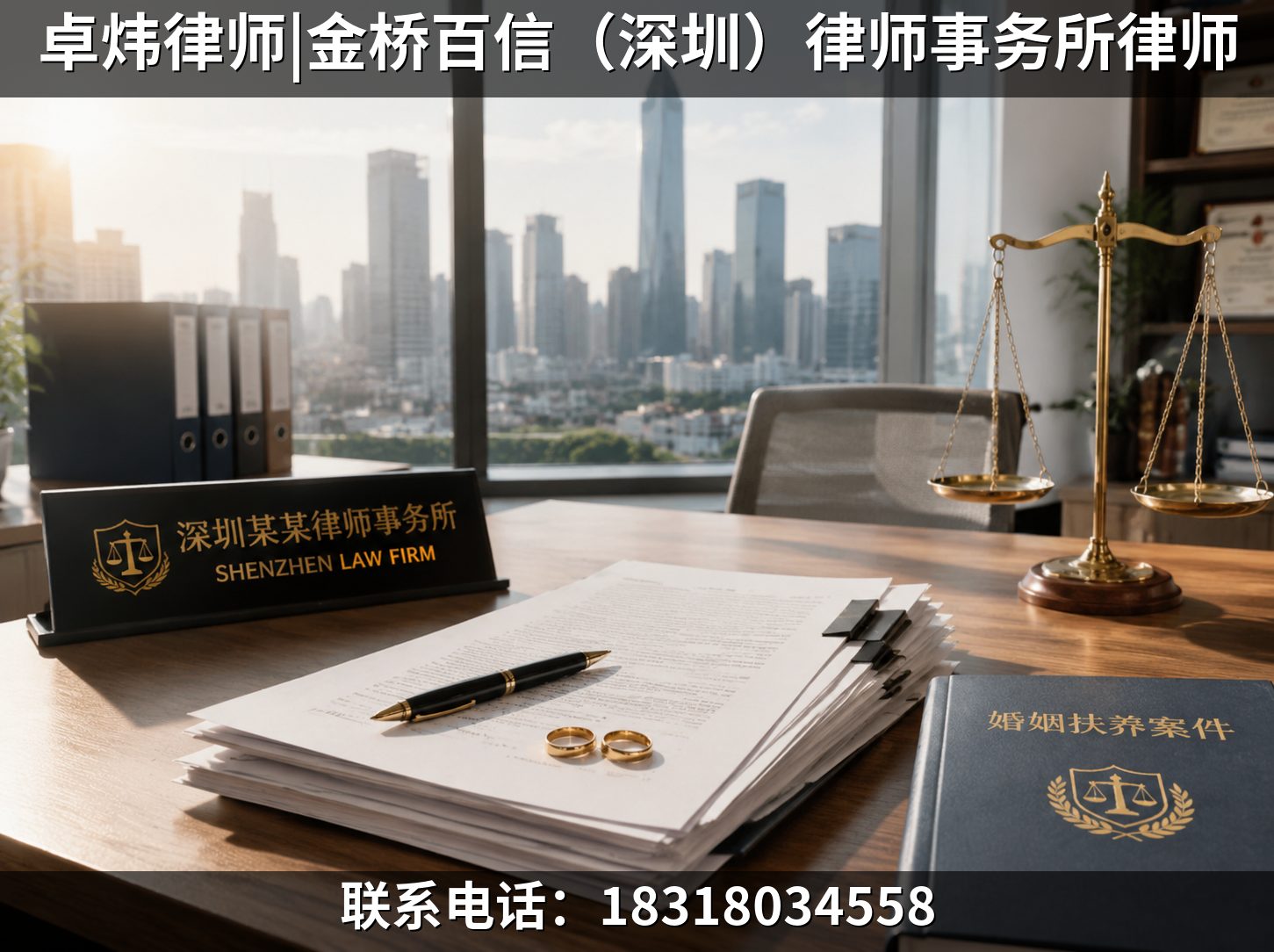 深圳靠谱夫妻扶养纠纷律师推荐｜卓炜律师|金桥百信（深圳）律师事务所律师夫妻扶养纠纷解决项目